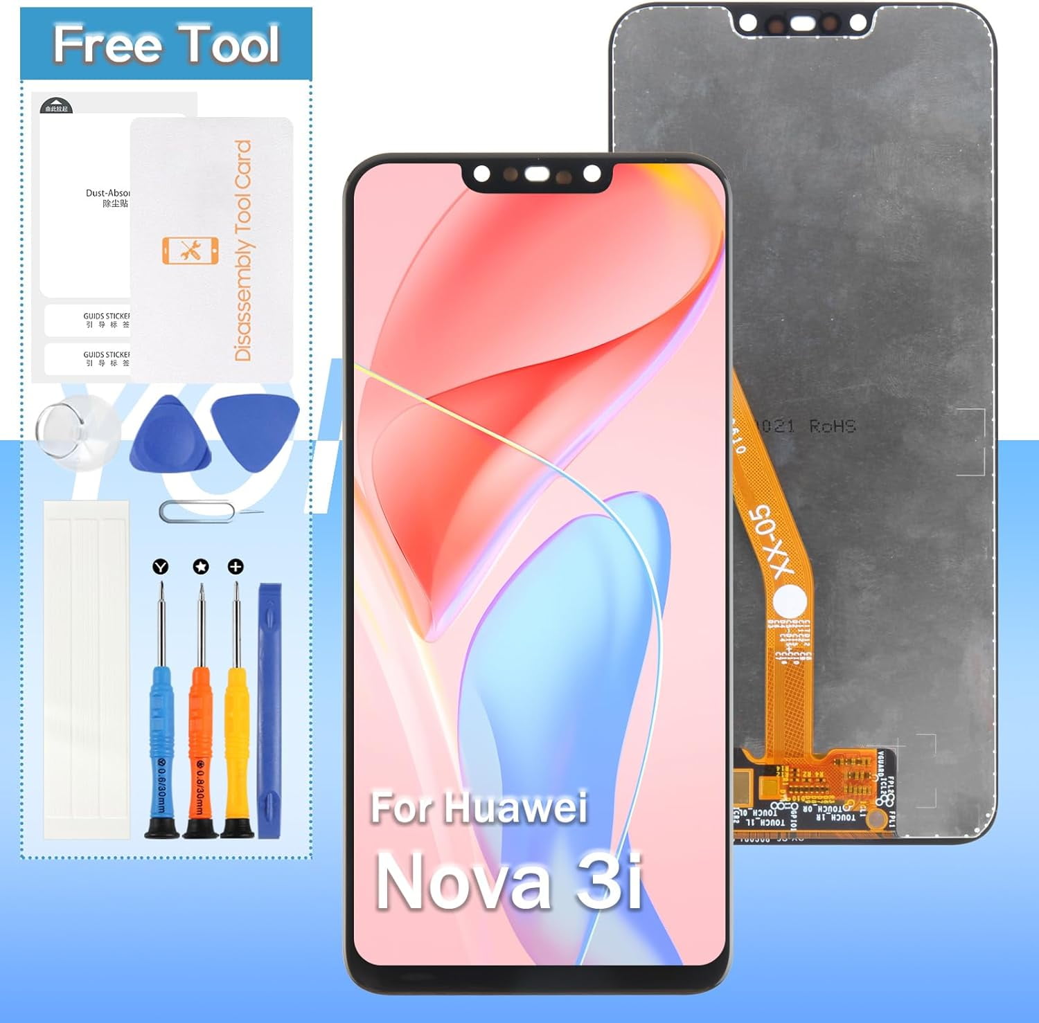 VETRO TOUCH + DISPLAY + FRAME HUAWEI P SMART PLUS INE - Foto 4