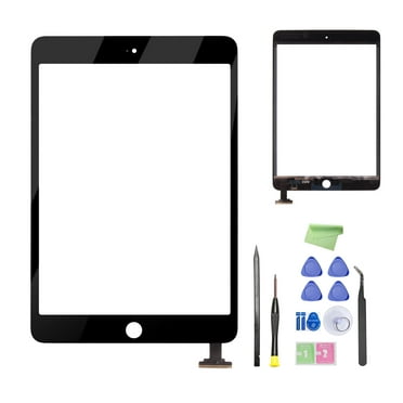 Screen Replacement for Ipad mini 1 - Screen Replacement for Ipad Mini 1 2 Model A1432 A1454 A1455 A1489 A1490 & Tool Kit (Black)