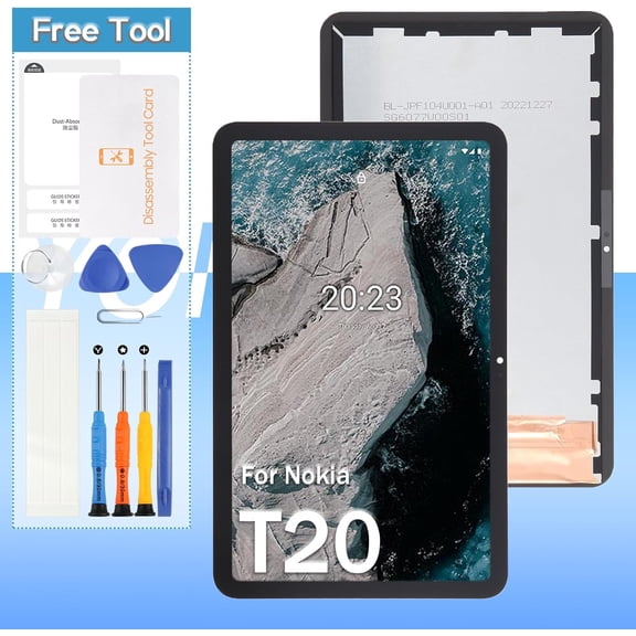 Screen Replacement for Nokia T20 TA-1397, TA-1394, TA-1392 10.4" LCD Display Touch Digitizer Assembly with Tools