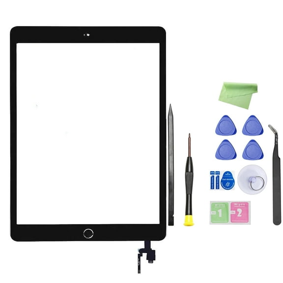 Screen Replacement for iPad Mini 3 - Glass Touch screen Digitizer for iPad Mini 3 model A1599 A1600 with Complete Repair Tools Kit(Black)