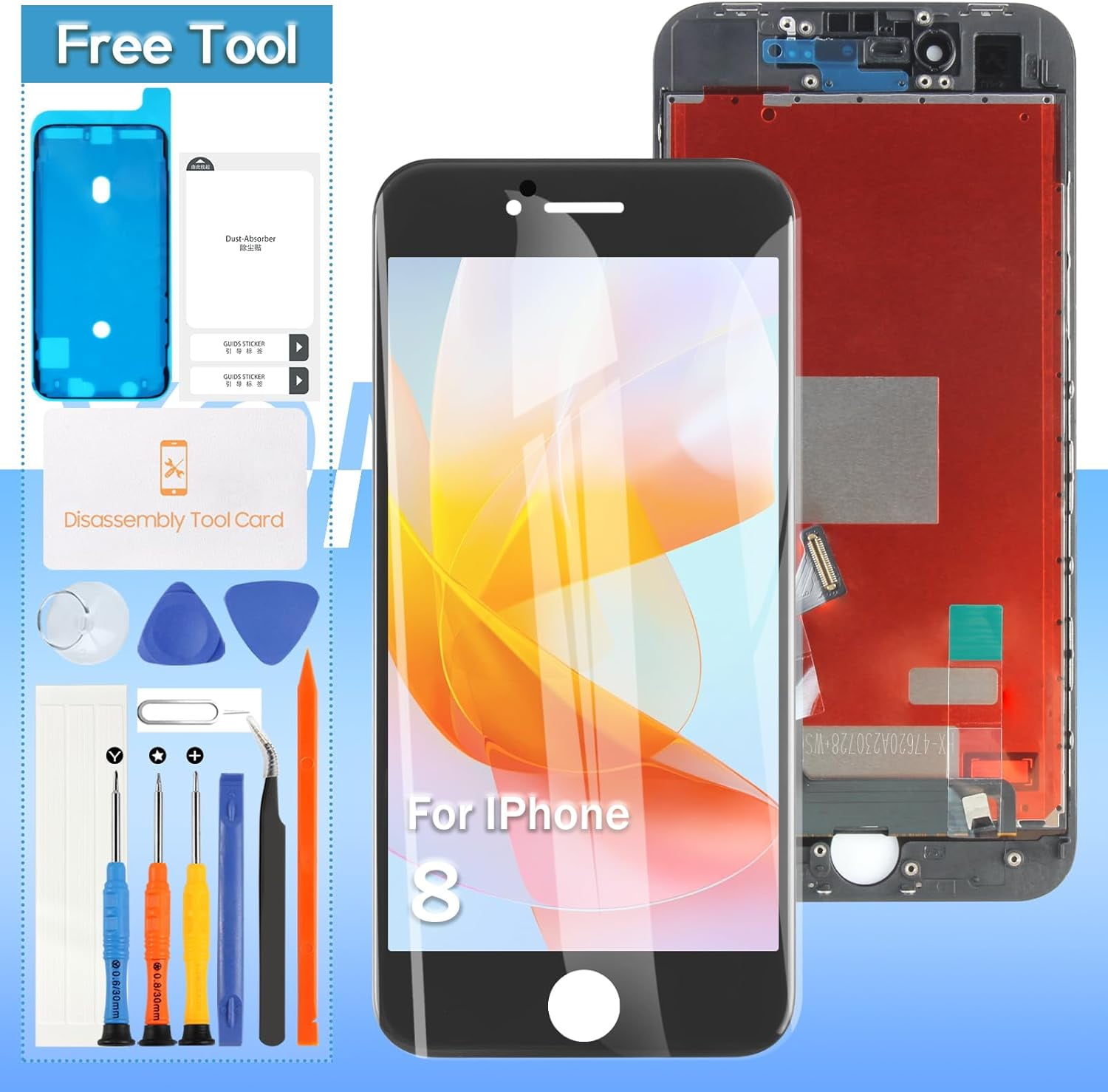 Display Di Qualà AAA Per Iphone 8 LCD Touch Sostuzione Dello Schermo Digizer Assembly Per Iphone 7 LCD Per Iphone 6s 7 8 Plus Lcd - Foto 4