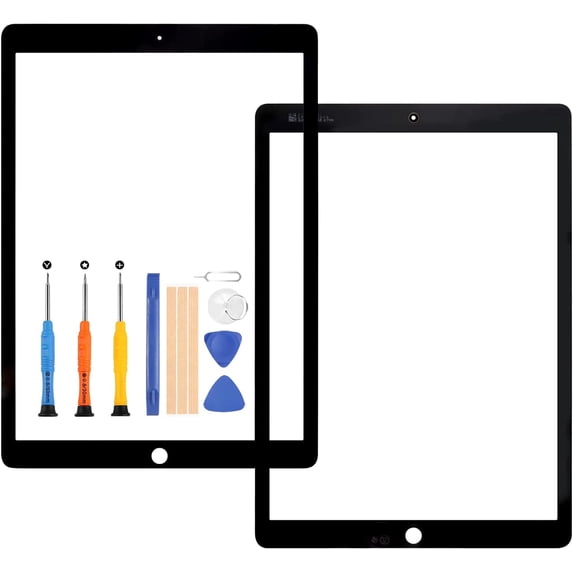 Screen Replacement for iPad Pro 12.9 1st Generation 2015 Front Glass A1584 A1652 Outer Glass Panel Lens Repair Parts Kits with Free Tools (Not LCD and Not Touch Digitizer) (White)
