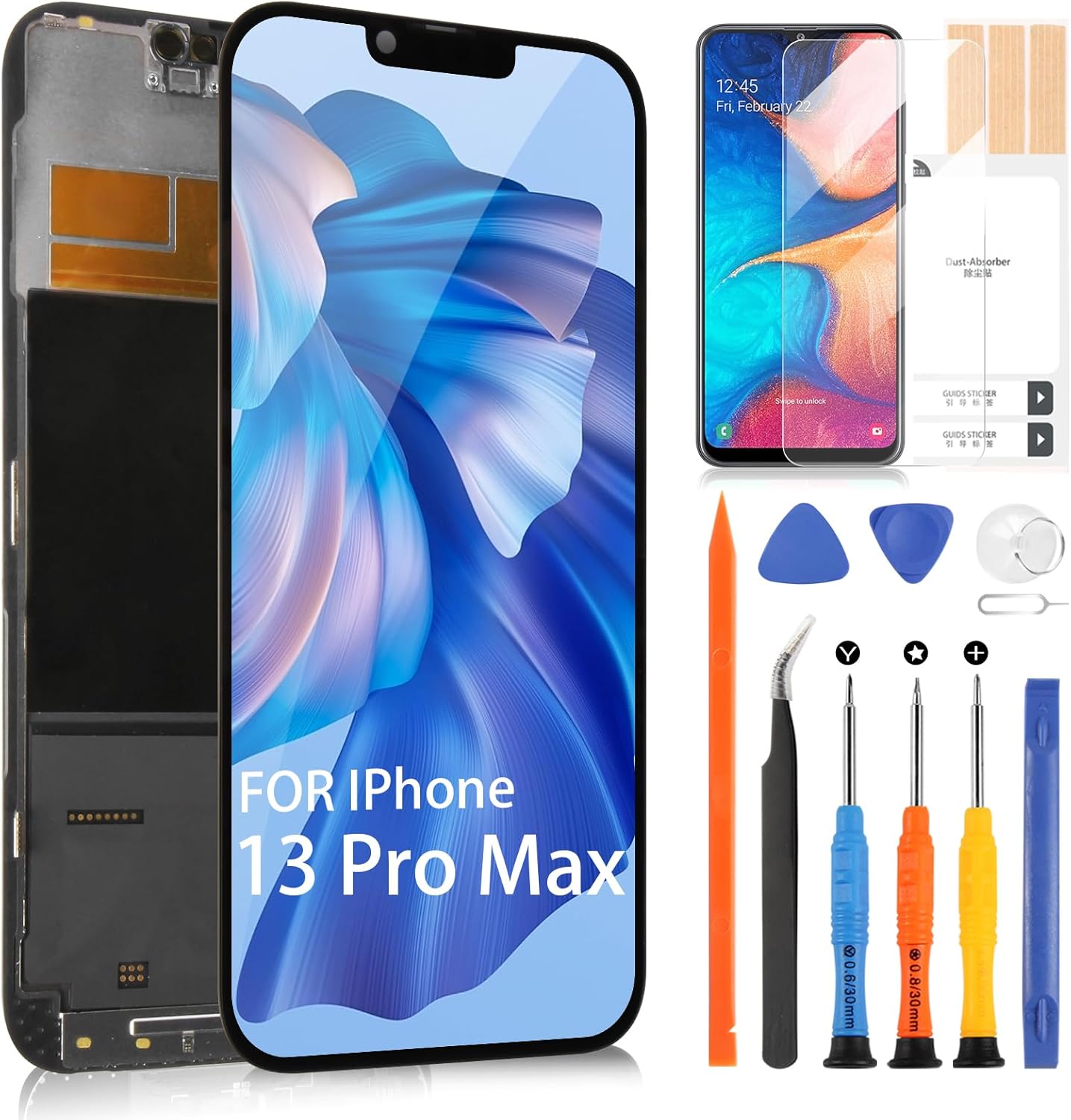 Écran LCD De Remplacement Pour IPhone 15 Pro Max 6.7" - Kit Complet Avec Outils, Modèles A2849 A3105 A3108 A3106