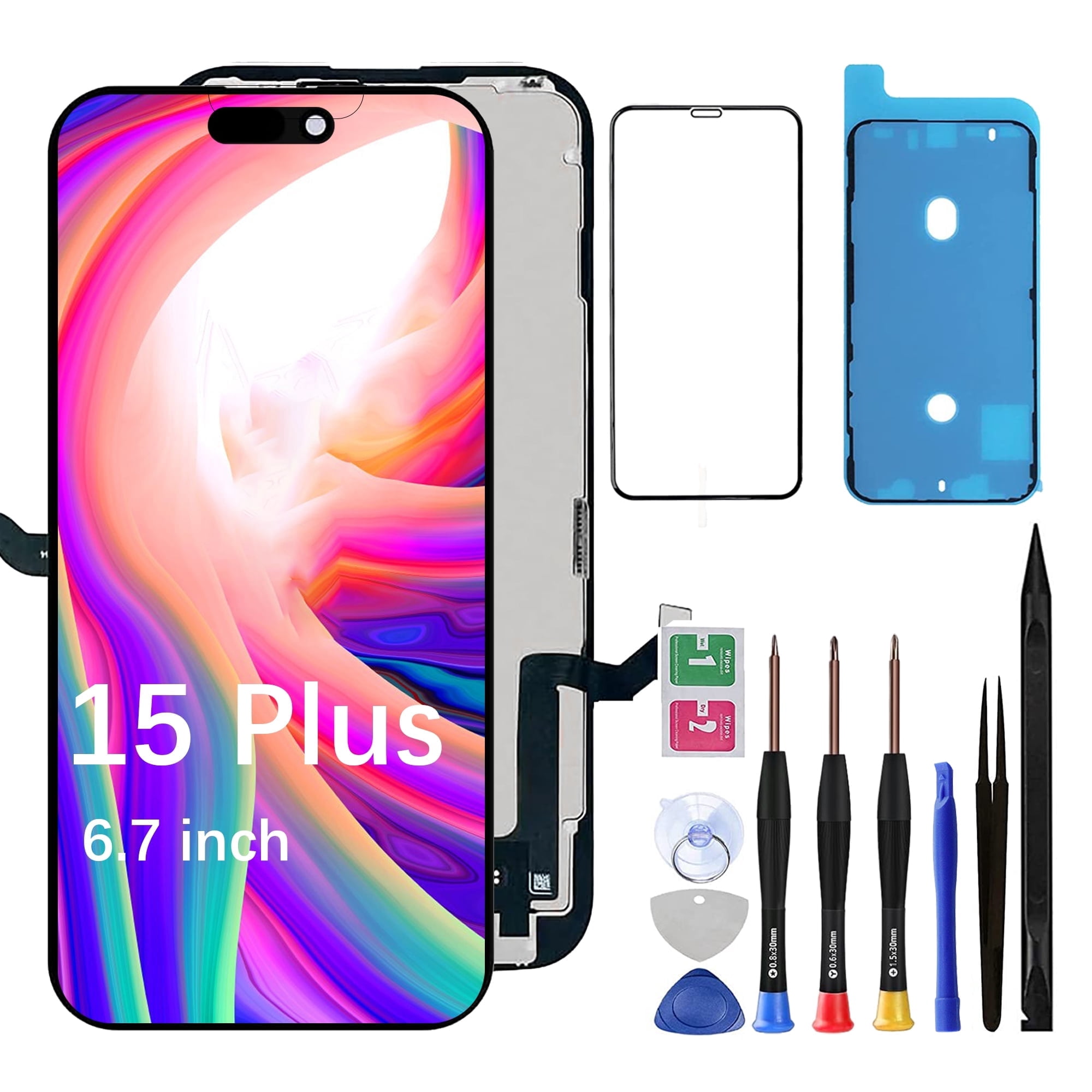 Screen Replacement for iPhone 15 Plus - Lcd Replacement Kit & Digitizer ...