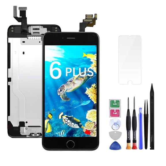 Screen Replacement for iPhone 6 Plus-LCD replacement kit & digitizer display full Aassembly for iPhone 6 plus 5.5 inch Model A1522 A1524 A1593 with repair tools