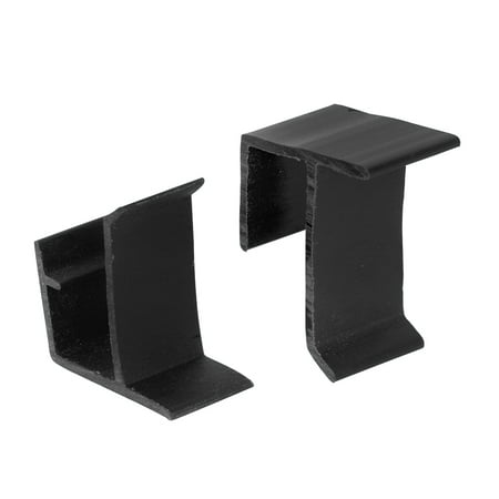 Screen Retainer Clips, for 3/8 in. screen frame, Plastic, Black (4-sets)