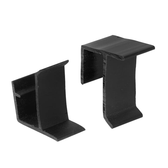 Screen Retainer Clips, for 3/8 in. screen frame, Plastic, Black (4-sets)