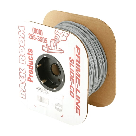 Screen Retainer Vinyl Spline, 0.130 in. Round, Gray, 500 ft. per roll