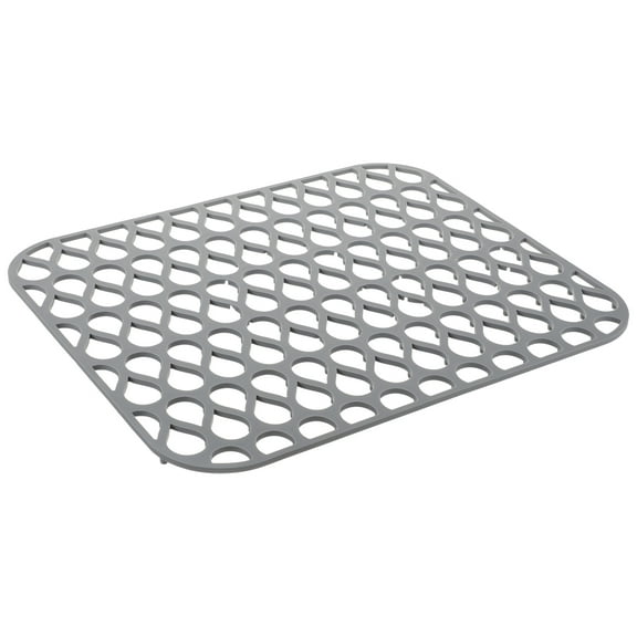 Hytrove Silicone Kitchen Sink Mat Anti Fall Reusable 1Pcs 13.6x11.6in