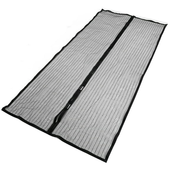 Screen Sentinel: Magnetic Screen Door, Full Frame Seal Keeps Bugs At Bay, Pet Friendly For Hassle-free Access, And Automatic Closure For Your Convenience (Black)