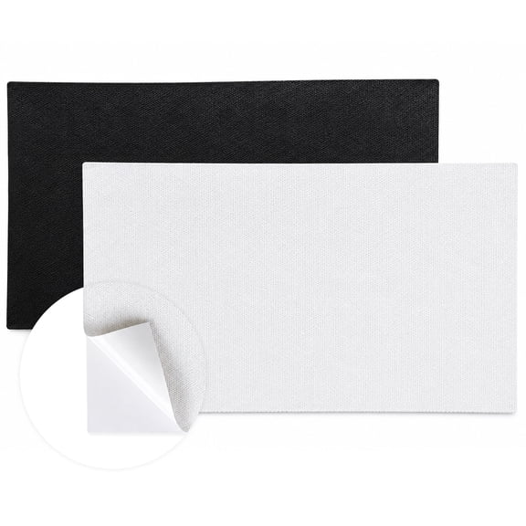Screen Simulator Patch Kit for Golf Impact Screen Enclosure Replacement, 16.5 x 11.7in, Black & White, 2 Pack