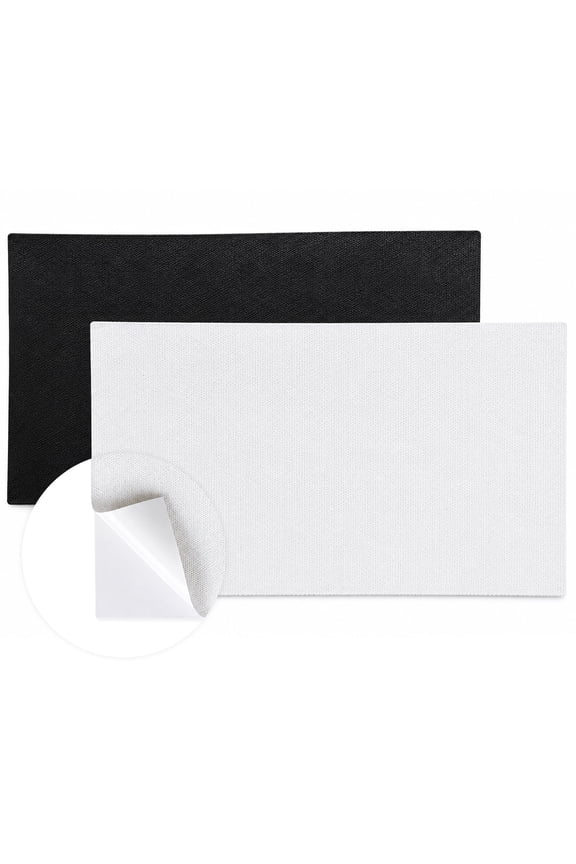Screen Simulator Patch Kit for Golf Impact Screen Enclosure Replacement, 16.5 x 11.7in, Black & White, 2 Pack