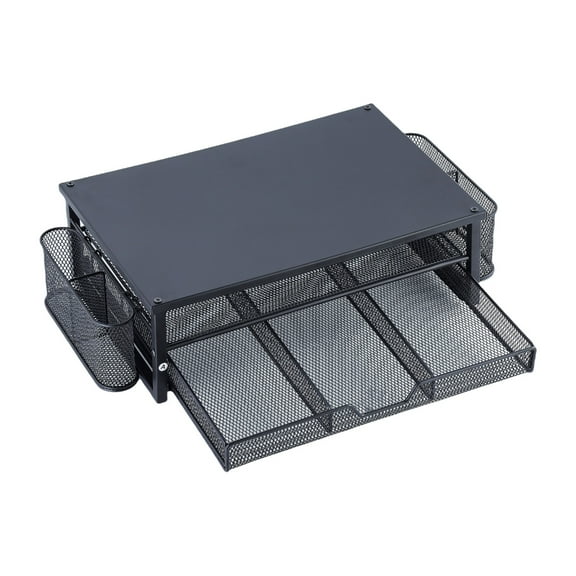 Screen Stand with Drawer and Side Storage Metal Laptop Stand Monitor Stand