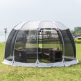 thumbnail image 1 of 15x15Ft Pop-Up Canopy Screen House Tent - Lightweight Outdoor Screen Room with Mosquito Netting, UPF 50+ UV Protection, Easy Setup & Carry Bag, Fits 12-15 Adults for Camping, Garden, Patio, Backyard, 1 of 12