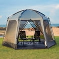thumbnail image 1 of Screen Tent  Camping For 6-8 Person 12' X Portable House Room With Detachable Sunshade Garden & Backyard, 1 of 6