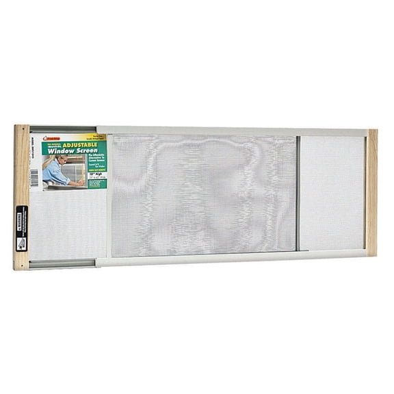 Marvin Adjustable Window Screen 10" Tall, 45"W, Extends From 25" To 45"W Steel Charcoal Extends From Case of 12