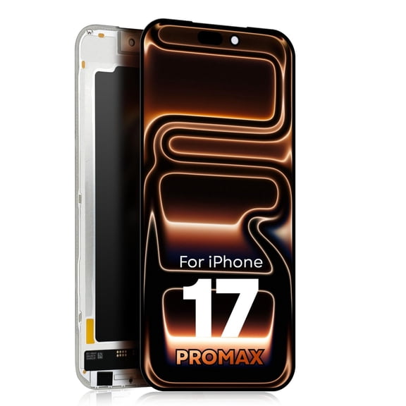 Soft OLED Screen Replacement for iPhone 17 Pro Max, Display Touch Digitizer Full Assembly
