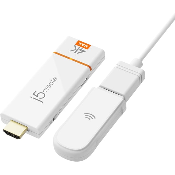 ScreenCast 4K Max Wireless Display Adapter with Enhanced Antenna, Streaming Video & Audio from Mobile/Taet/Laptop, Supports AirPlay/Miracast/Chromecast on Windows/MacOS/Android (JVAW76MAX)