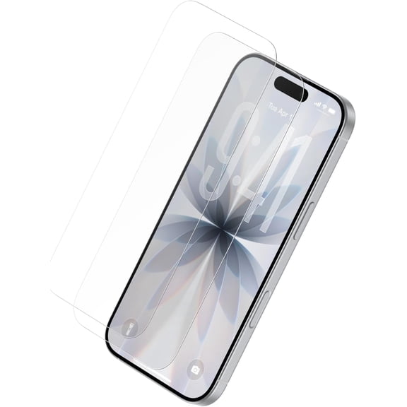 ScreenForce UltraGlass 2 Screen Protector for iPhone 17/16 Pro, 25X Stronger Glass, Scratch-Resistant & Impact Protection, Easy Align Tray for Bubble-Free Application, Made with Recycled Glass