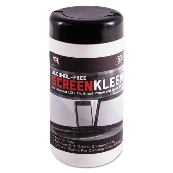 ScreenKleen Monitor Screen Wet Wipes, Cloth, 5.25 x 5.75, 50/Tub | Bundle of 10 Each