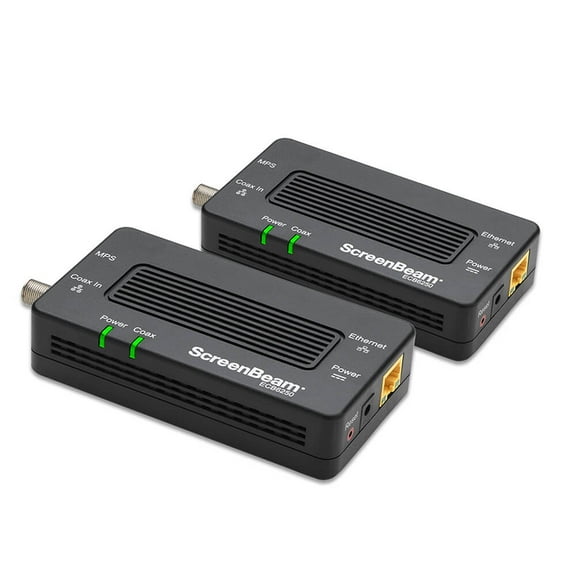 Screenbeam  ECB6250K02 MoCA 2.5 Network Adapter with 1 Gbps Ethernet (2 Pack)