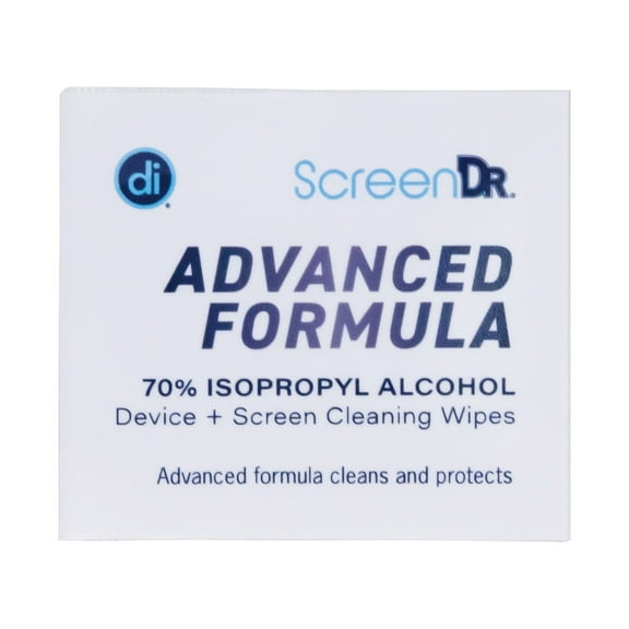 Screendr Device And Screen Cleaning Wipes, Includes 60 White Wipes And 8" Microfiber Cloth, 6 X 5 | Bundle of 5 Each