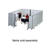 Screenflex FREEstanding 11 Panels Portable Partition - 20.50 ft Length x 72 Height - Polyester - Stone