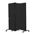 thumbnail image 1 of Screenflex Portable Room Divider,5Ft 9In W,Black HKDL603-DX, 1 of 2