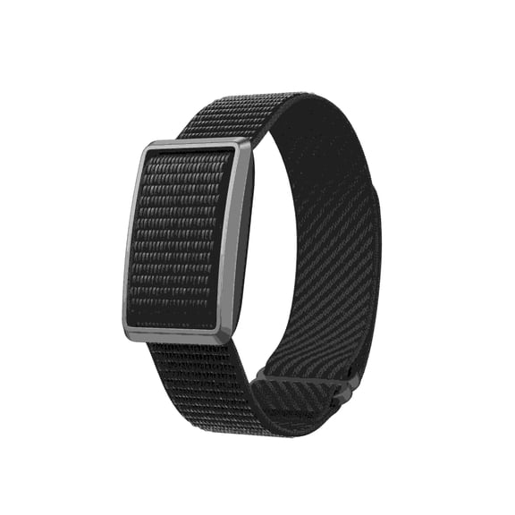Screenless Smart Bracelet Fitness Tracker for Men Women with Waterproof 3ATM, Ultra Long Battery, Activity Tracker Nylon Band, Temperature Smart Wristband with APP