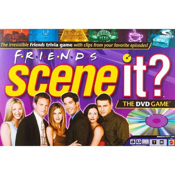 Screenlife Scene It? Friends Edition DVD Game, 2 to 4 Players, Adult Board Game