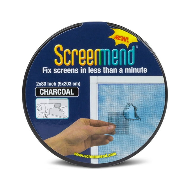 Screenmend Door and Window Screen Repair Roll, Charcoal, 2" x 80"