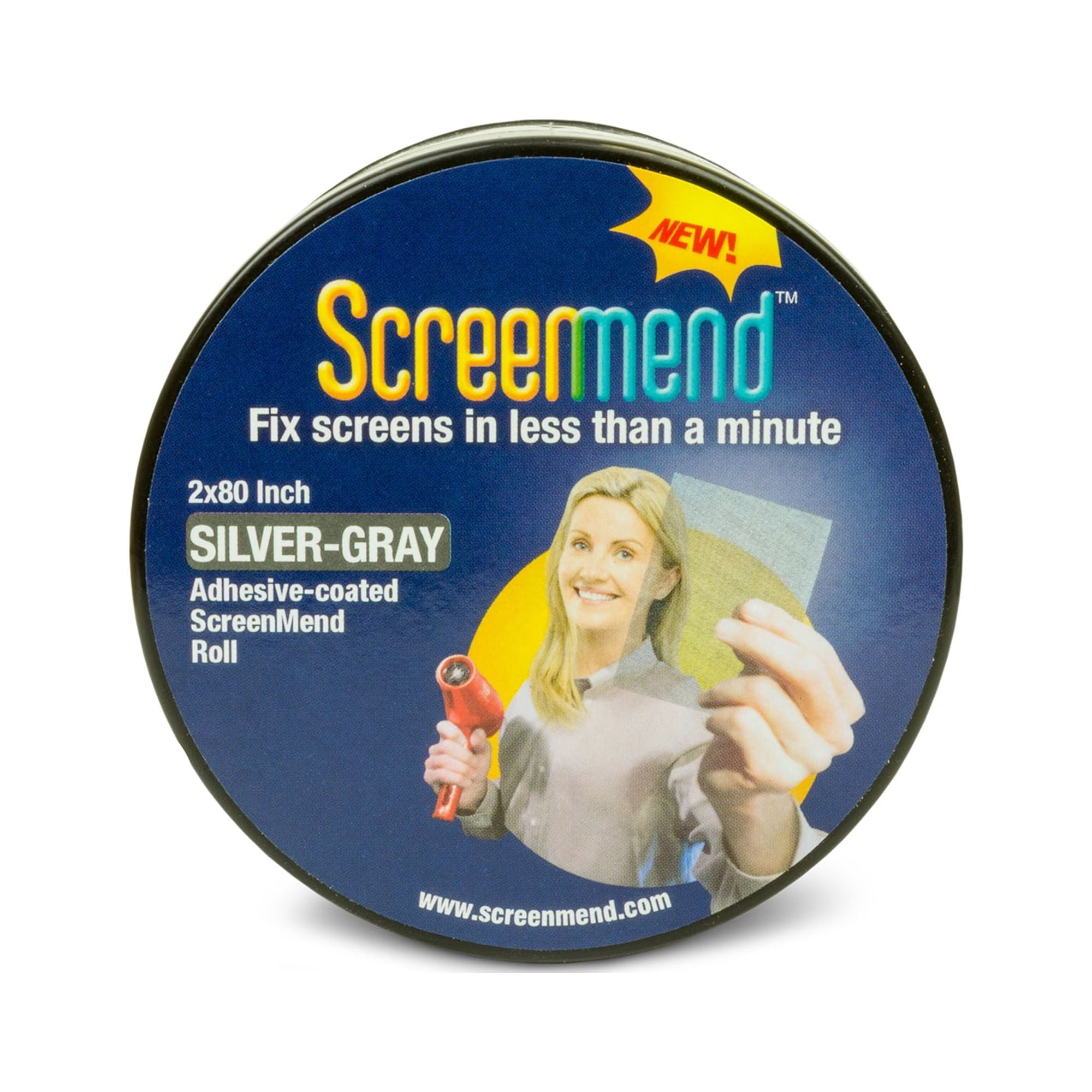 Screenmend Gray Fiberglass Screen Repair Patch 2 in. W X 80 in. L Screenmend Gray Fiberglass Screen Repair Patch 2 in. W X 80 in. L