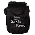 thumbnail image 1 of Christmas Pet, Dog  Cat Hoodie Screen Printed, "I Believe In Santa Paws", 1 of 11
