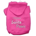 thumbnail image 1 of Christmas Pet, Dog  Cat Hoodie Screen Printed, "I Believe In Santa Paws", 1 of 11