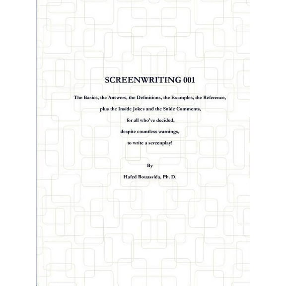 Screenwriting 001 (Paperback)