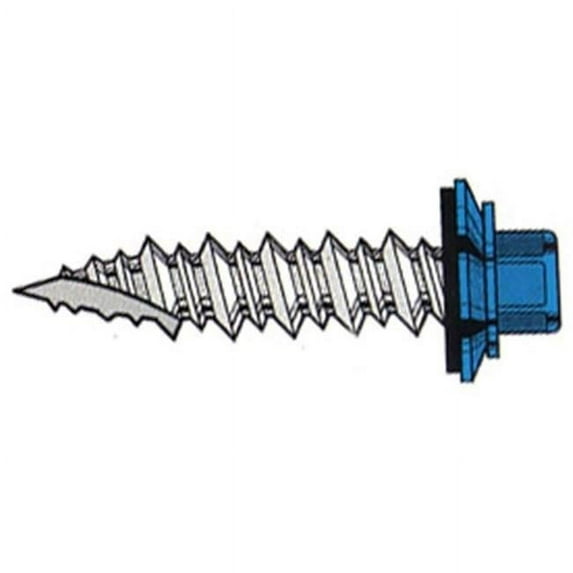 Screw 1 in. D-Grip with Eseal, Black - Bag of 250