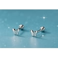 thumbnail image 1 of RYSKYJEWELRY Screw Back Butterfly Silver Sterling Silver Earrings, 1 of 8