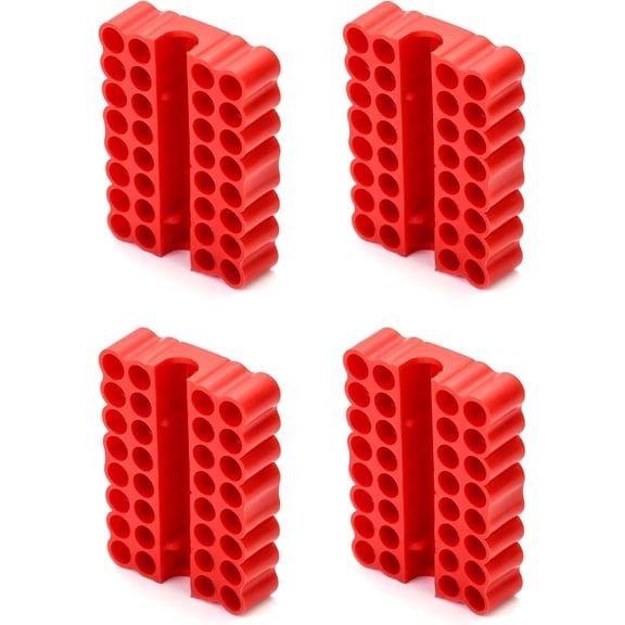 Screw Bit Holder Storage Box, 4 Pack 33 Hole Hex Bit Holder Rack