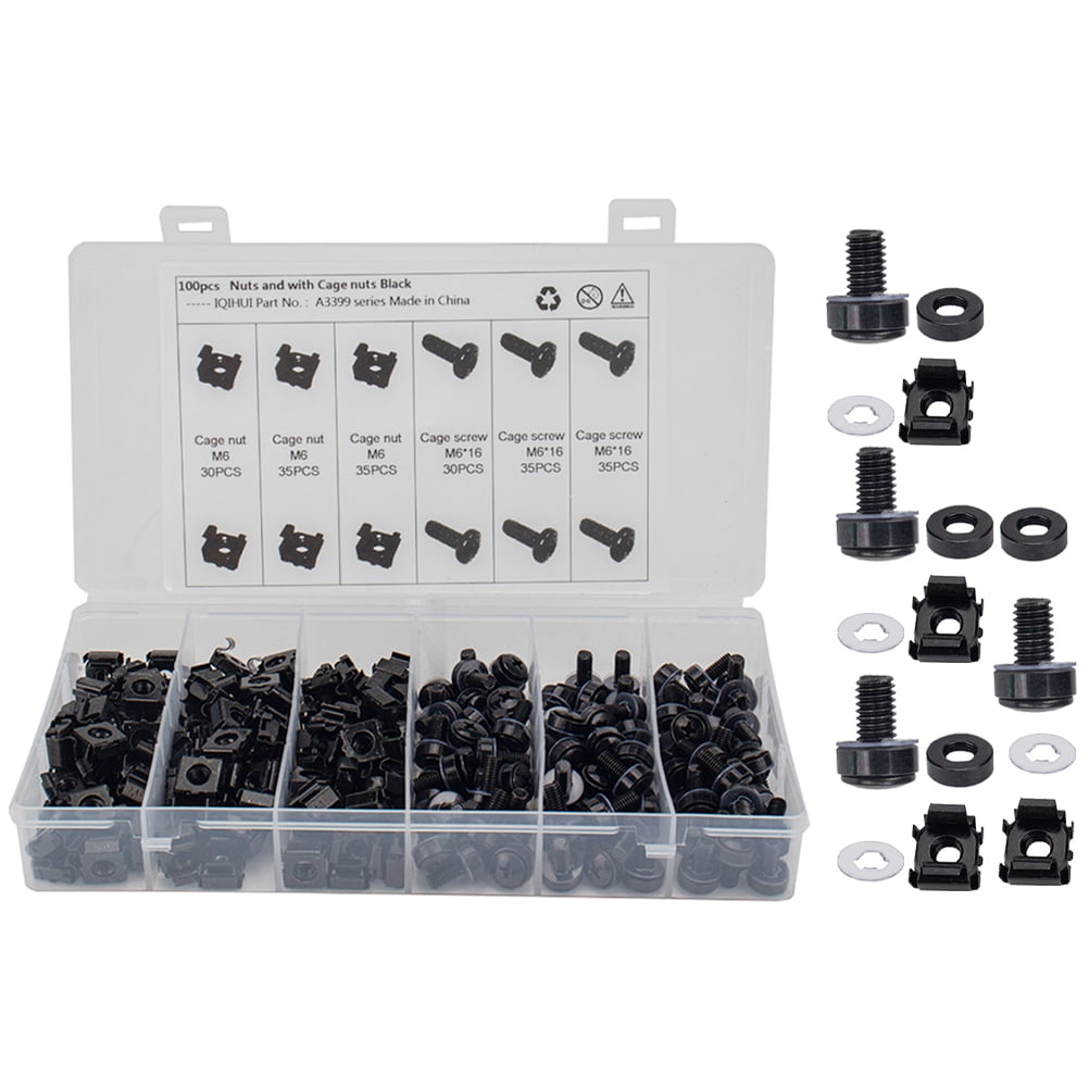 Screw Black Rack Screws for Rack Mount Screw for Equipment Server Racks