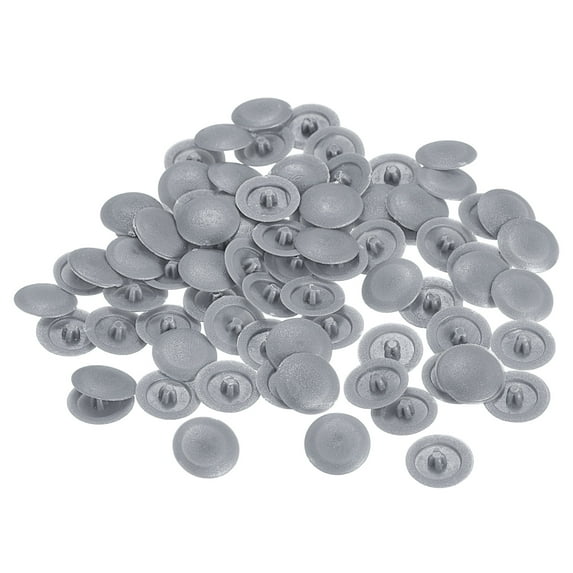 Screw Cap Covers, 80 Pack 11.8x3.3mm Plastic Screw Decoration Cover, Dark Gray