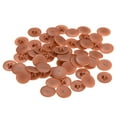 thumbnail image 1 of Screw Cap Covers, 80 Pack 16.7x4.3mm Plastic Screw Decoration Cover, Red Brown, 1 of 5
