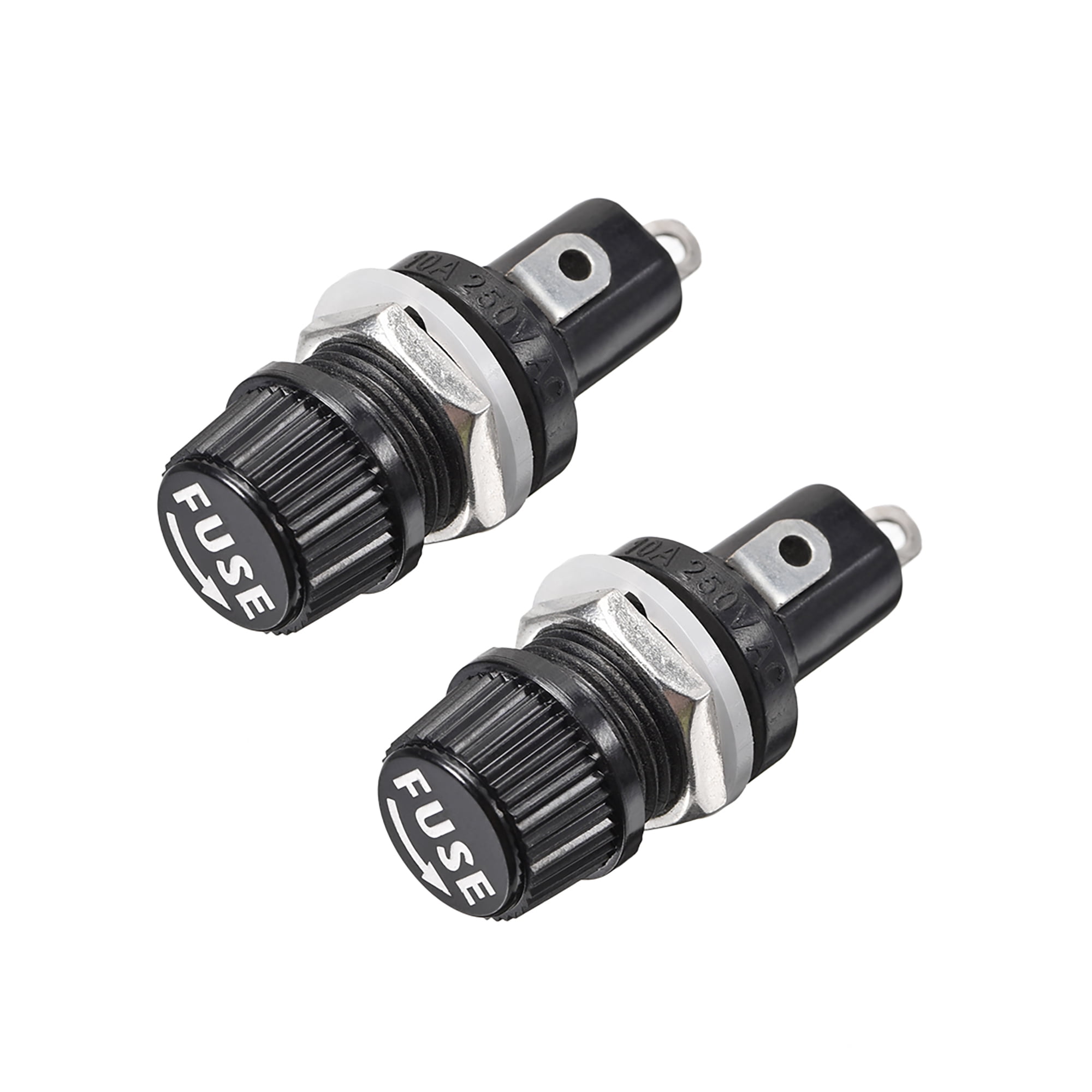 Fuse Screw Shell Screw Cap Panel Mounted 5mmx20mm Fuse Holder AC 125V/15A 250V/10A 2Pcs ...