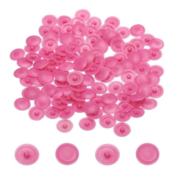 Screw Caps, 158Pcs 12mm - Plastic Self-Tapping Screw Cap Covers, Decorative Cover Hole Plug for Diameter 7-8mm Flat Phillips Screw (Pink)