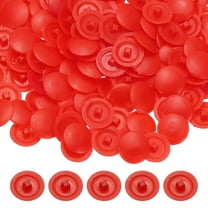 Uxcell Screw Caps Covers, Plastic Self Tapping Hole Cap Covers Dust Proof Sticker Waterproof for Furniture Cabinet Bright Red