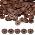 thumbnail image 1 of Uxcell Screw Caps Covers, Plastic Self Tapping Hole Cap Covers Dust Proof Sticker Waterproof for Furniture Cabinet Reddish Brown, 1 of 7
