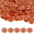 thumbnail image 1 of Uxcell Screw Caps Covers, Plastic Self Tapping Hole Cap Covers Dust Proof Sticker Waterproof for Cabinet Orange Red, 1 of 7