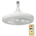 thumbnail image 1 of Screw in Ceiling Fan in Light Socket 10in E26 25W Dimmable Socket Fan Small Ceiling Fan with Light, Plug in Light Bulb Ceiling Fan with Remote Perfect for Small Rooms, RVs, and Restaurants, 1 of 8