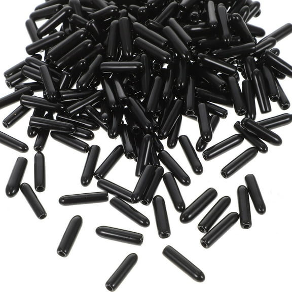 500pcs Black Protective Bolt Caps for Exposed Screws with PVC Material and Long Service Life