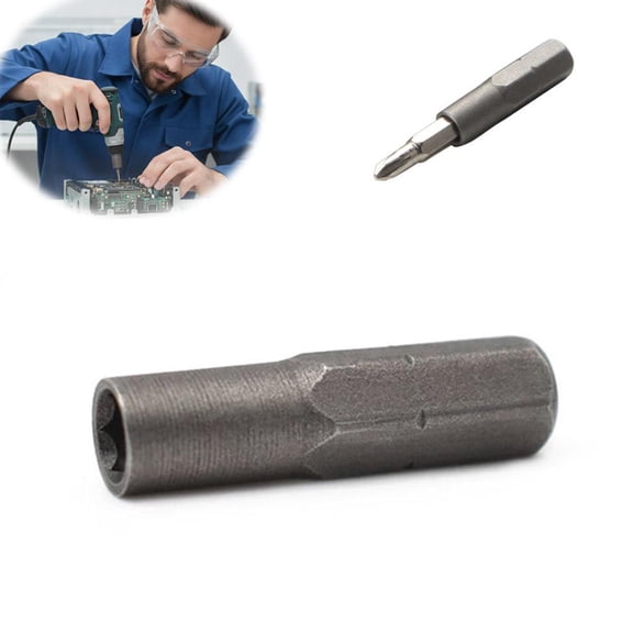Screw Driver Bit Adapter, Standard 6.35mm 1/4 Outside To System 4mm Inside Micro Bit Hex Socket Shank, Magnetic Hex Socket Shank Screwdriver Bits Adapter for Manual Electric Tool Adaptor Holder