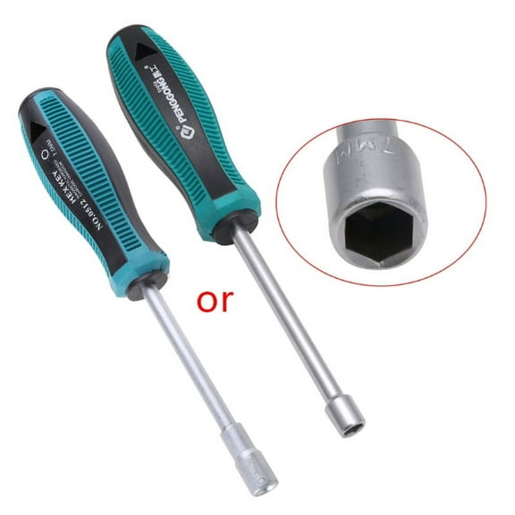 Screw Driver Professional Replacement Accessories Metal Socket Driver Hex Nut Key Wrench Screwdriver Nutdriver Hand Tool